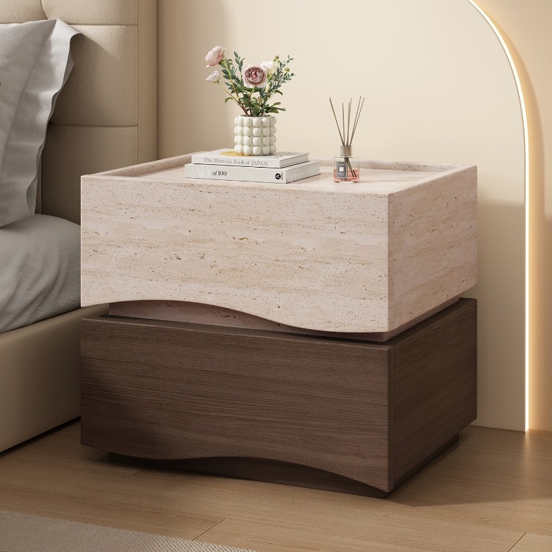 Smart Home Interior - Meja samping tempat tidur bergaya Italia