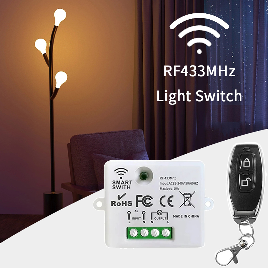 Smart Home Miniature - Sakelar Kontrol Jarak Jauh Nirkabel RF
