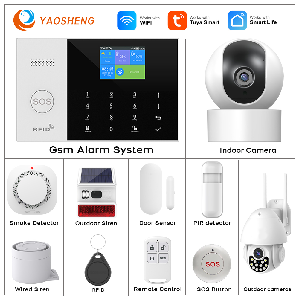 Smart Home Ecosystems - Alarm rumah nirkabel Alarme WIFI keamanan