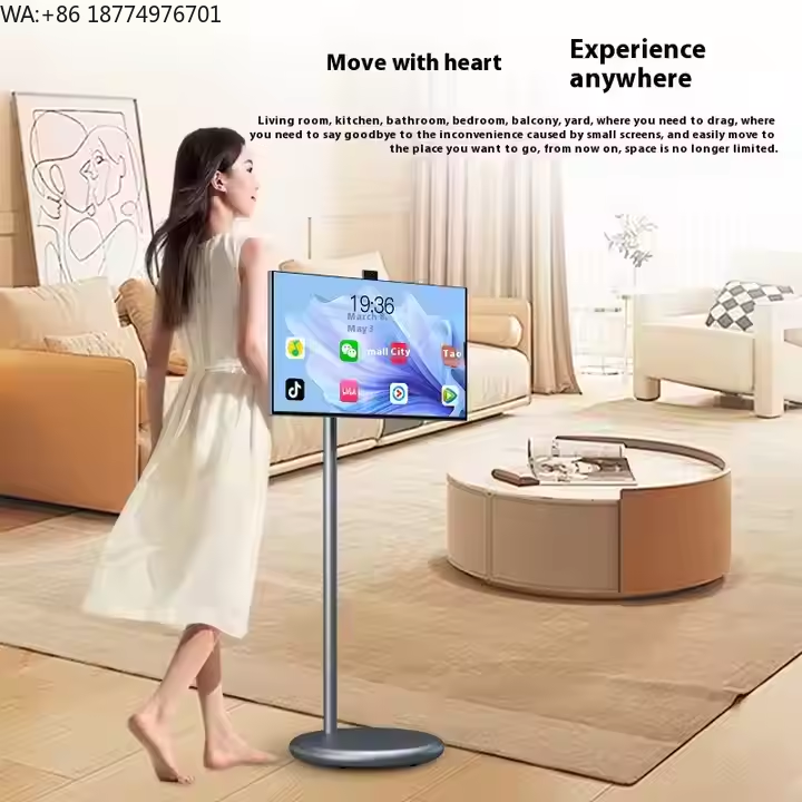 Smart Home Wifi - TV LCD Portabel Android 12 24-Inci,