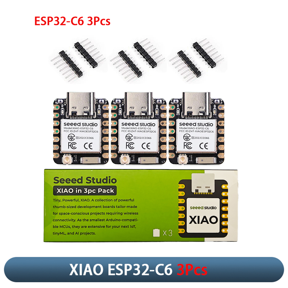 Smart Home Ecosystems - XIAO ESP32-C6 3 Buah Modul Papan