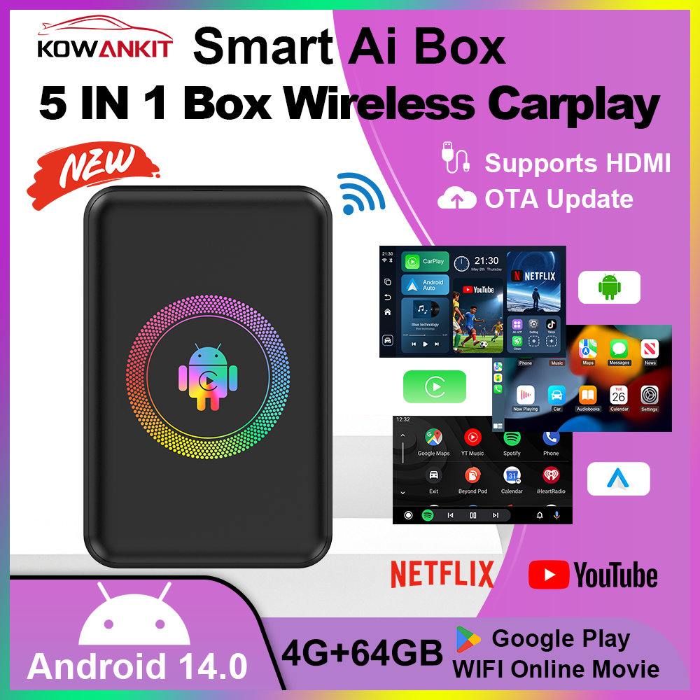 Smart Home Youtube - 2026 Kowankit 4+64G Android 14 Wireless