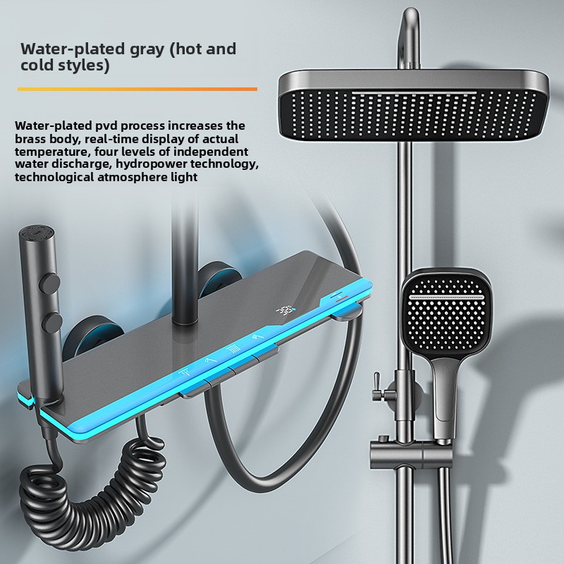 Smart Home Thermostat - Set Shower Termostatik dengan Layar Digital
