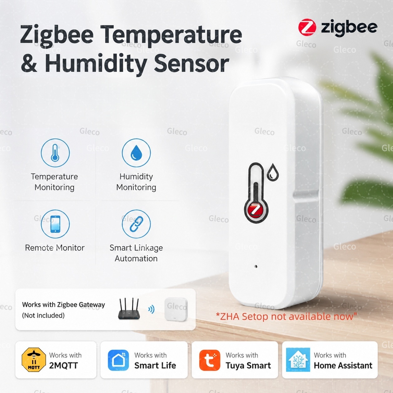 Smart Home Miniature - Tuya Zigbee 3.0 Sensor Suhu dan