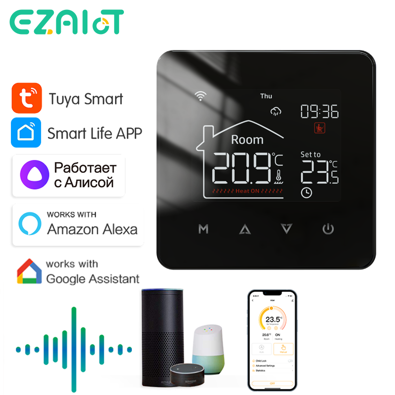 Smart Home Thermostat - WiFi Tuya Smart Home Thermostat Pemanas