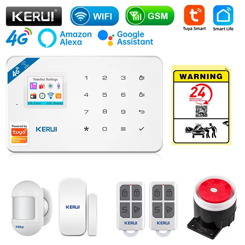 Smart Home Ecosystems - KERUI Kit sistem Alarm keamanan W184