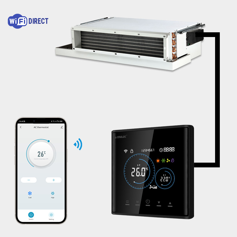 Smart Home Thermostat - Termostat Kipas Koil Cerdas HVAC WiFi