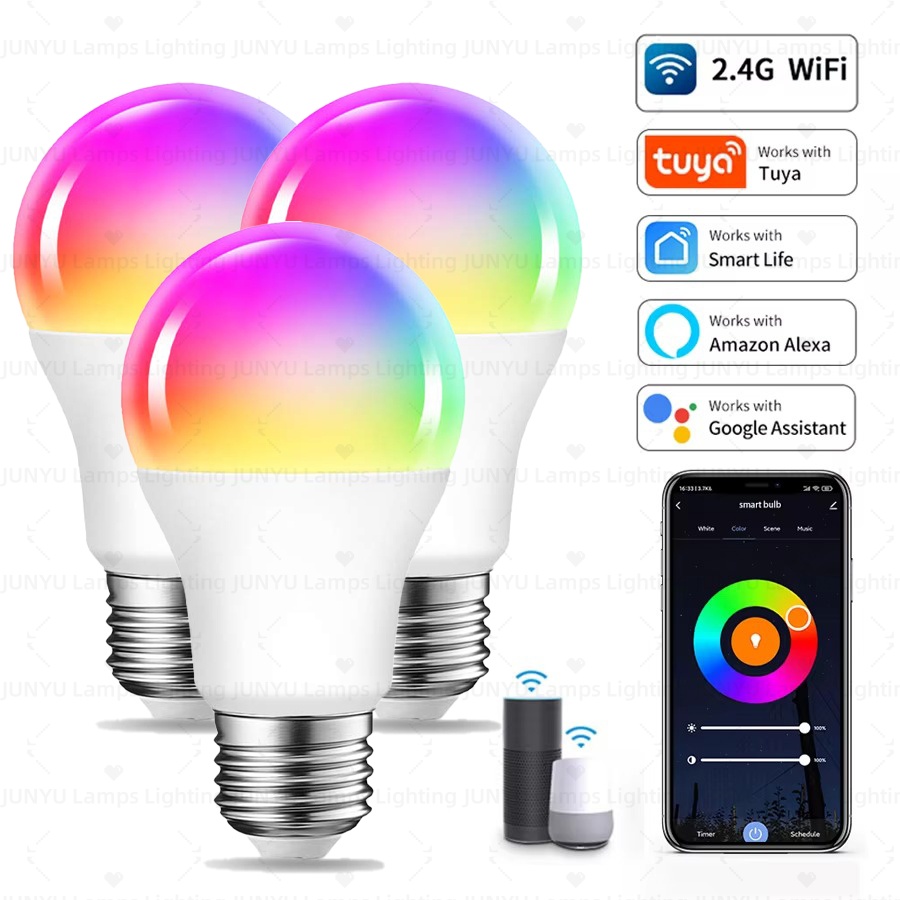 Smart Home Youtube - Bohlam LED RGB Dapat Diredupkan Pintar