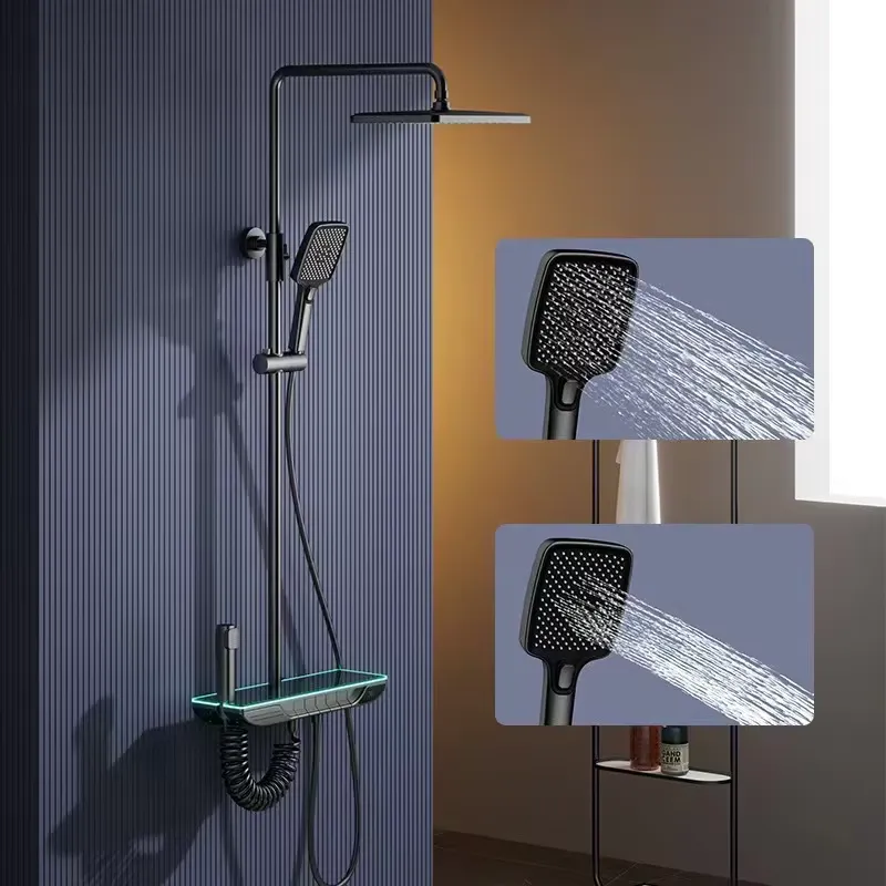 Smart Home Thermostat - Set Shower Termostatik Digital Pintar, Keran