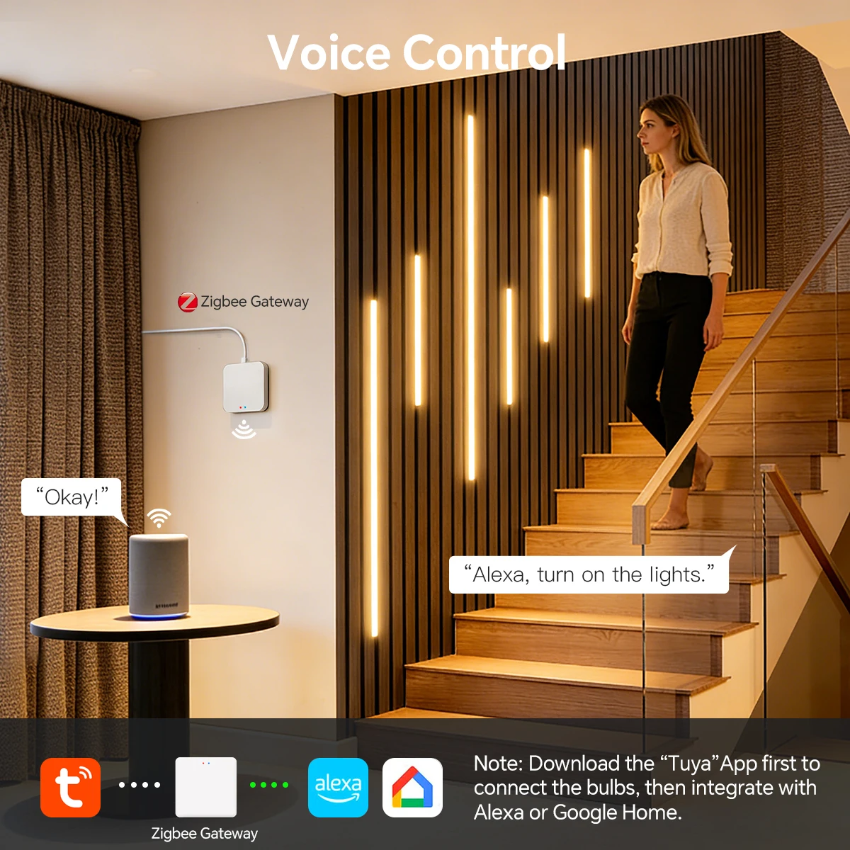 Zigbee Smart Neon COB Lampu St - Smart Home Youtube ulasan dan harga