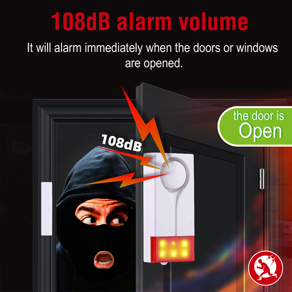 Alarm Anti Maling 110db Alarm  - Door Window Sensor ulasan dan harga