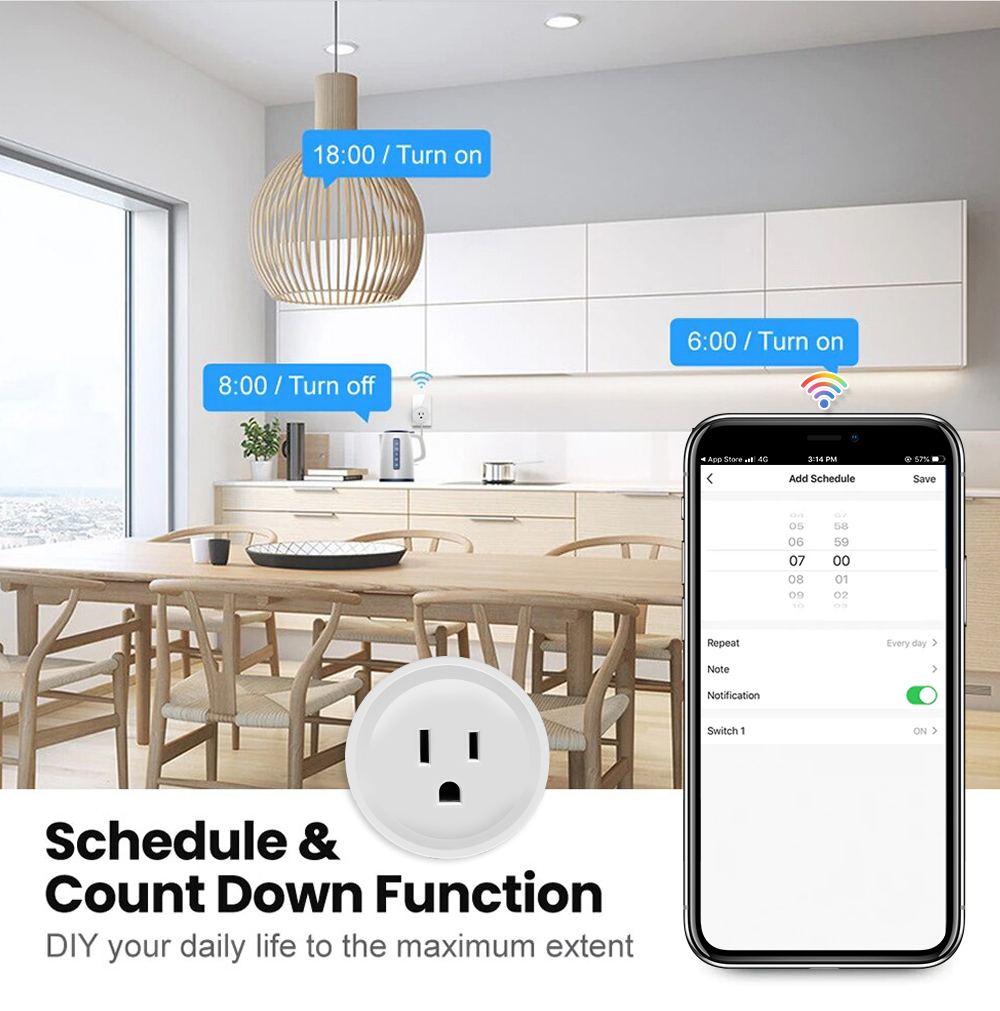 16A Tuya Smart WiFi Plug Stand - Smart Home Japan ulasan dan harga