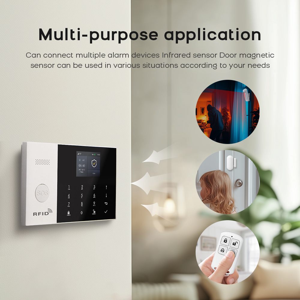 Alarm rumah nirkabel Alarme WI - Smart Home Ecosystems ulasan dan harga