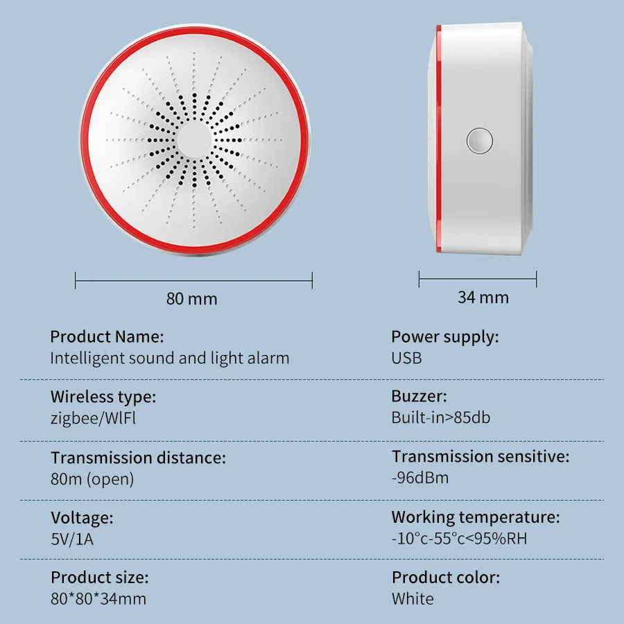 Tuya WiFi ZigBee Smart Alarm S - Smart Home Ecosystems ulasan dan harga