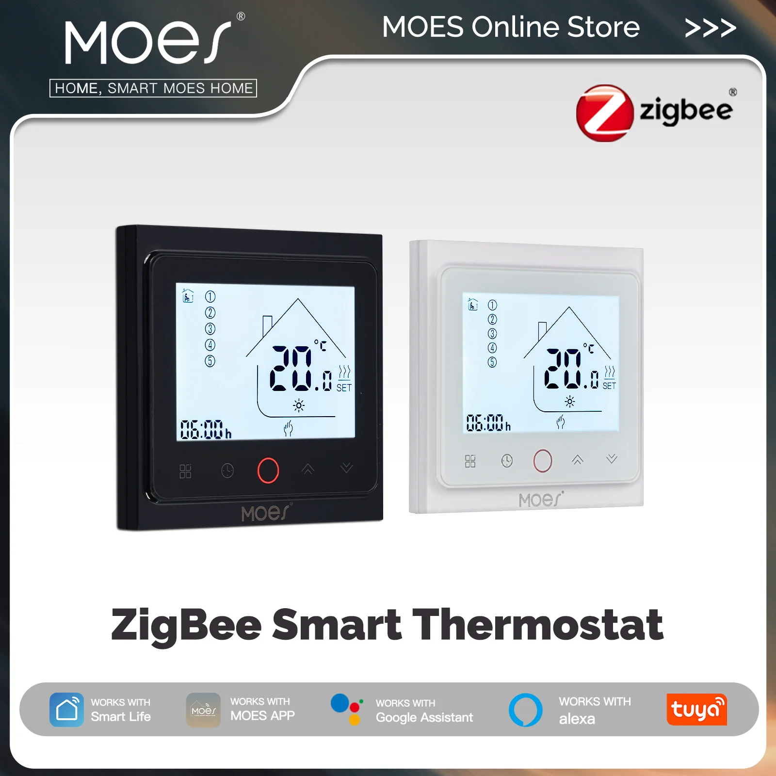 MOES Tuya ZigBee termostat pin - Smart Home Thermostat ulasan dan harga
