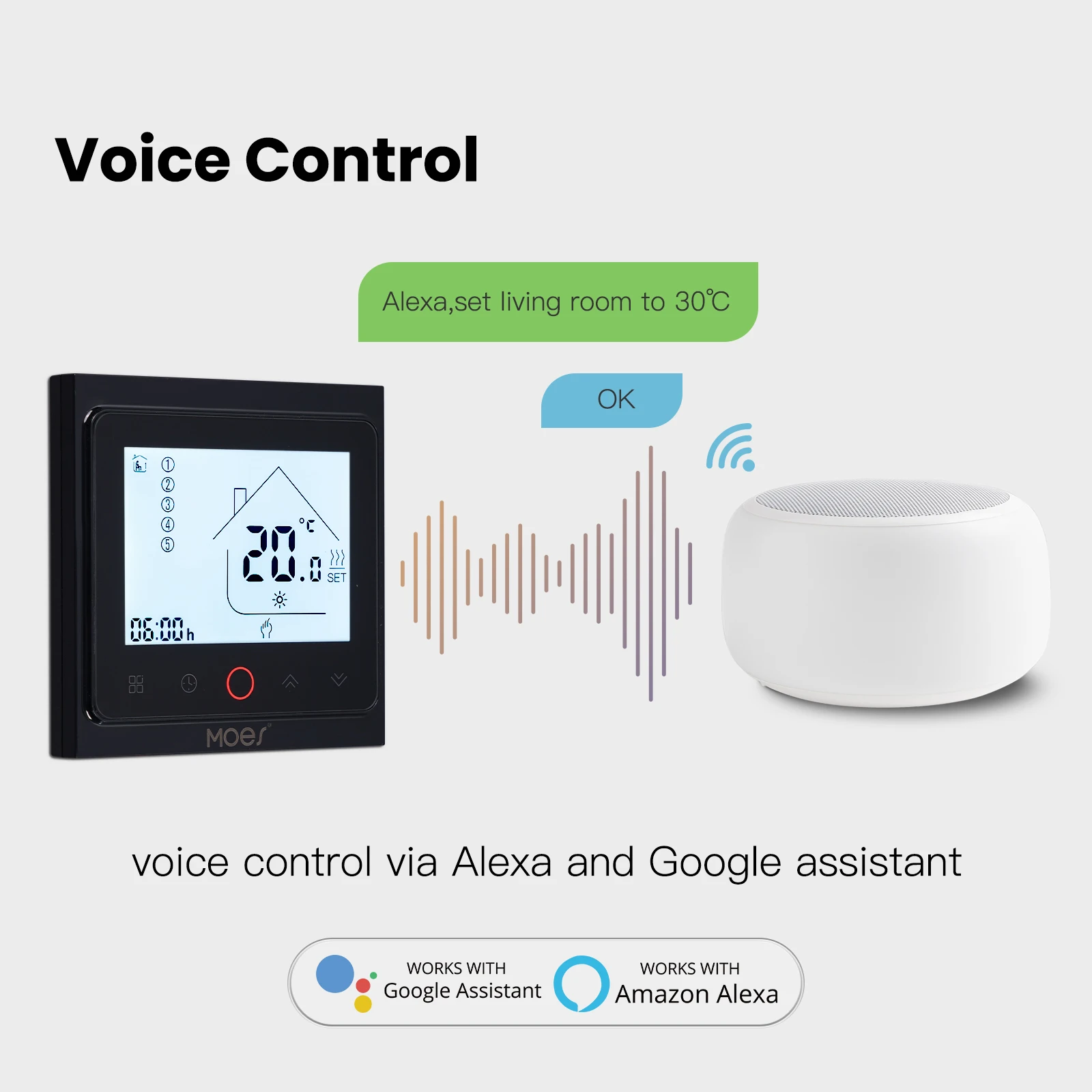 MOES Tuya ZigBee termostat pin - Smart Home Thermostat ulasan dan harga