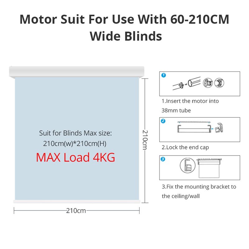 [NEWA76K!】 Motor Tirai Gulung  - Smart Home Youtube ulasan dan harga