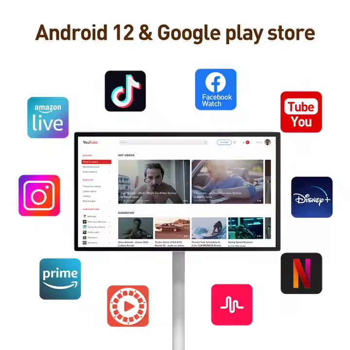 TV LCD Portabel Android 12 24- - Smart Home Wifi ulasan dan harga