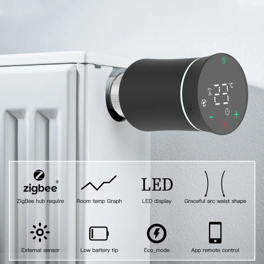 MOES ZigBee 3.0 TRV Termostat  - Smart Home Thermostat ulasan dan harga