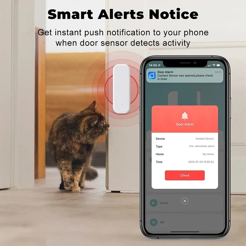 Tuya WiFi Sensor Jendela Pintu - Smart Home Ecosystems ulasan dan harga