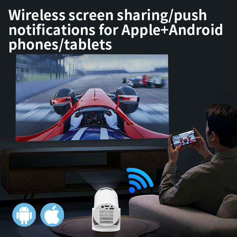 Proyektor Video Mini Pintar 4K - Smart Home Wifi ulasan dan harga