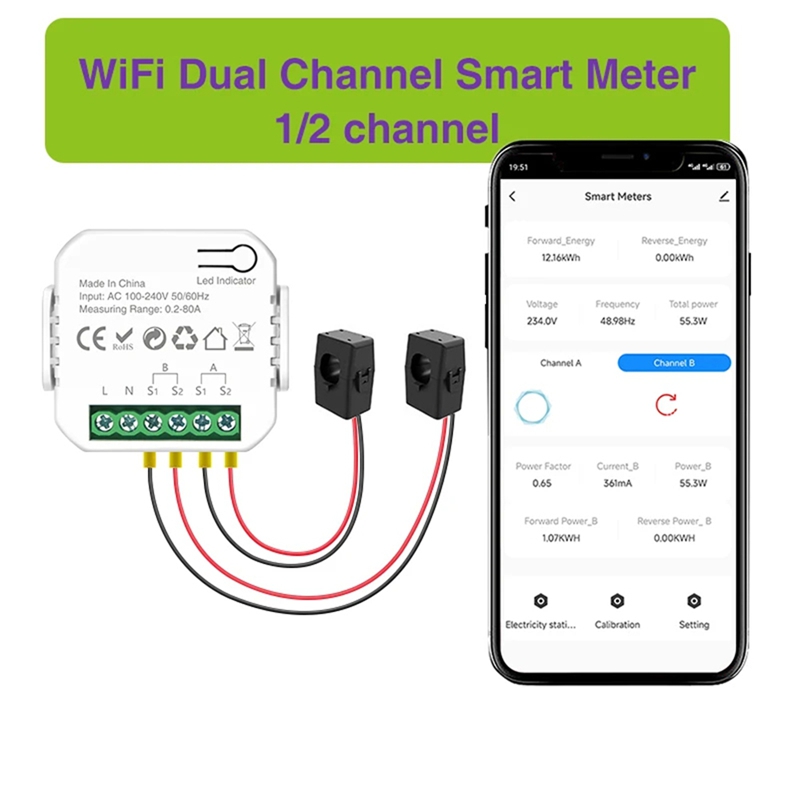 Tuya Wifi Smart Power Meter de - Smart Home Wifi ulasan dan harga