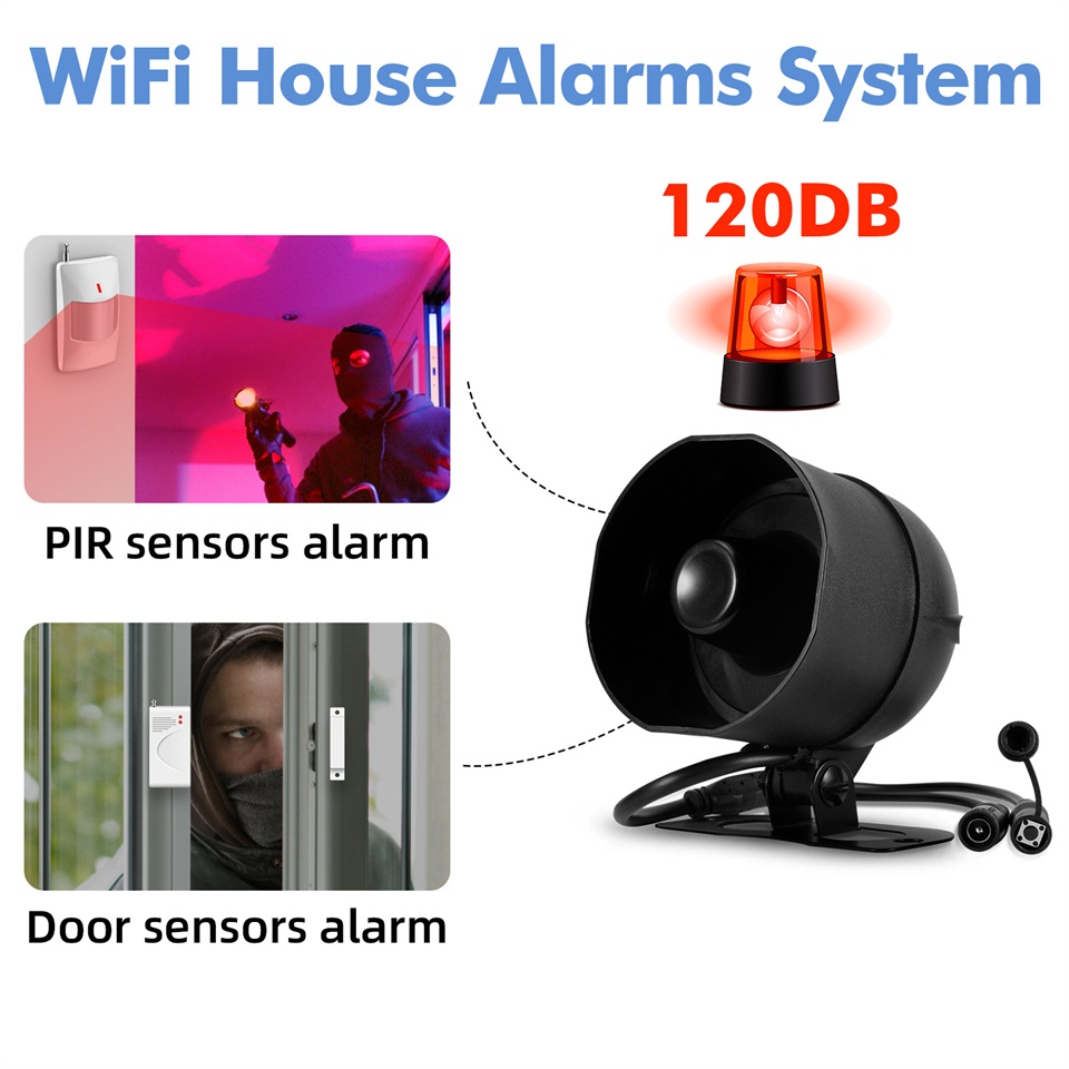 KERUI 120db Sistem Alarm Siren - Smart Home Ecosystems ulasan dan harga