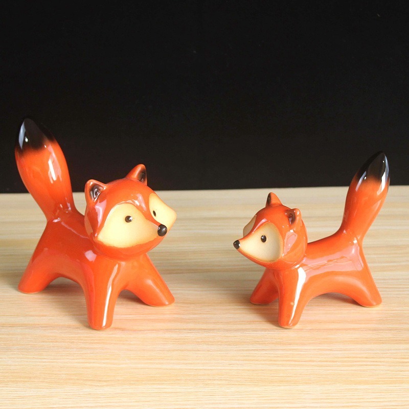 2 PCS Set Patung Rubah Keramik - Smart Home Japan ulasan dan harga
