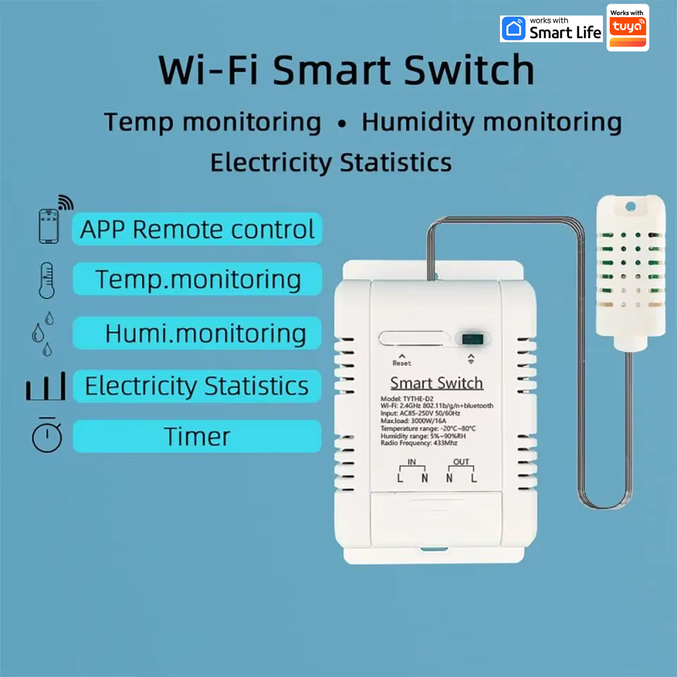 Bekerja dengan Tuya 16A 3000W  - Smart Home Thermostat ulasan dan harga