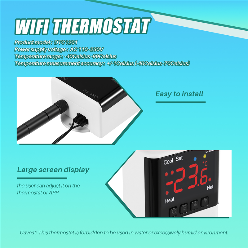 Termostat Pengendali Suhu Wifi - Smart Home Thermostat ulasan dan harga