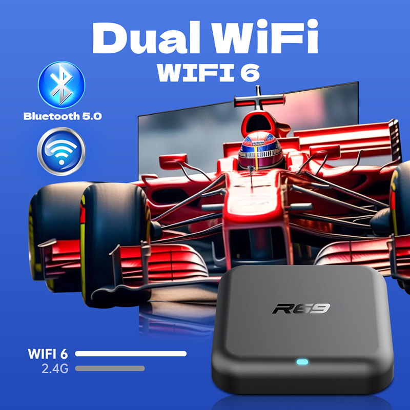 Android 14 TV Box R69-1 Dual W - Smart Home Youtube ulasan dan harga